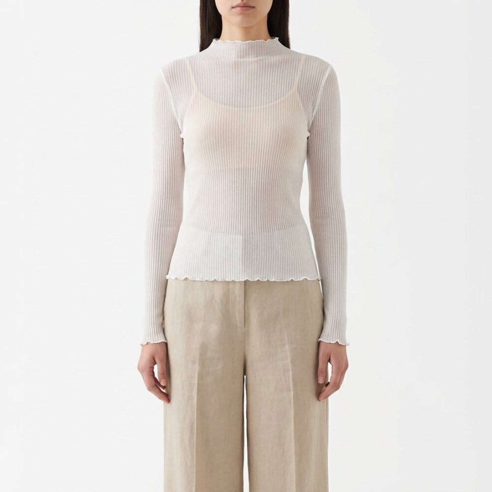 Divided by H&M Ribbed Long Sleeve Top – Size L – Never Worn